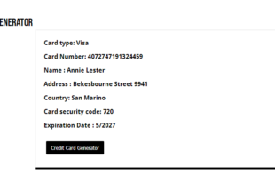 visa card numbers