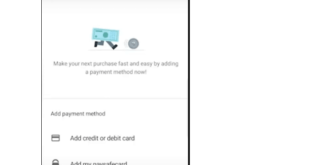 add a credit card in Google Play