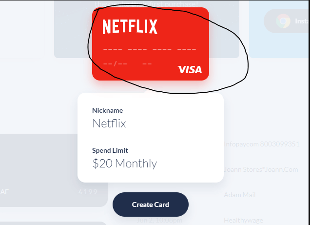 fake visa numbers to activate Netflix